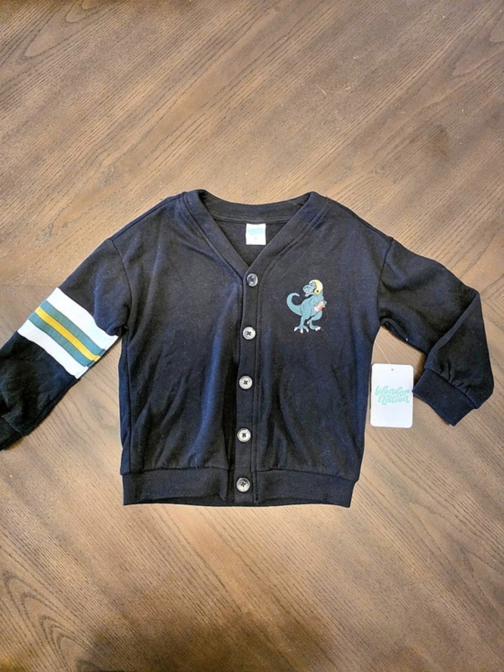 Under Nation Dinosaur Cardigan in Black Size 4T NWT